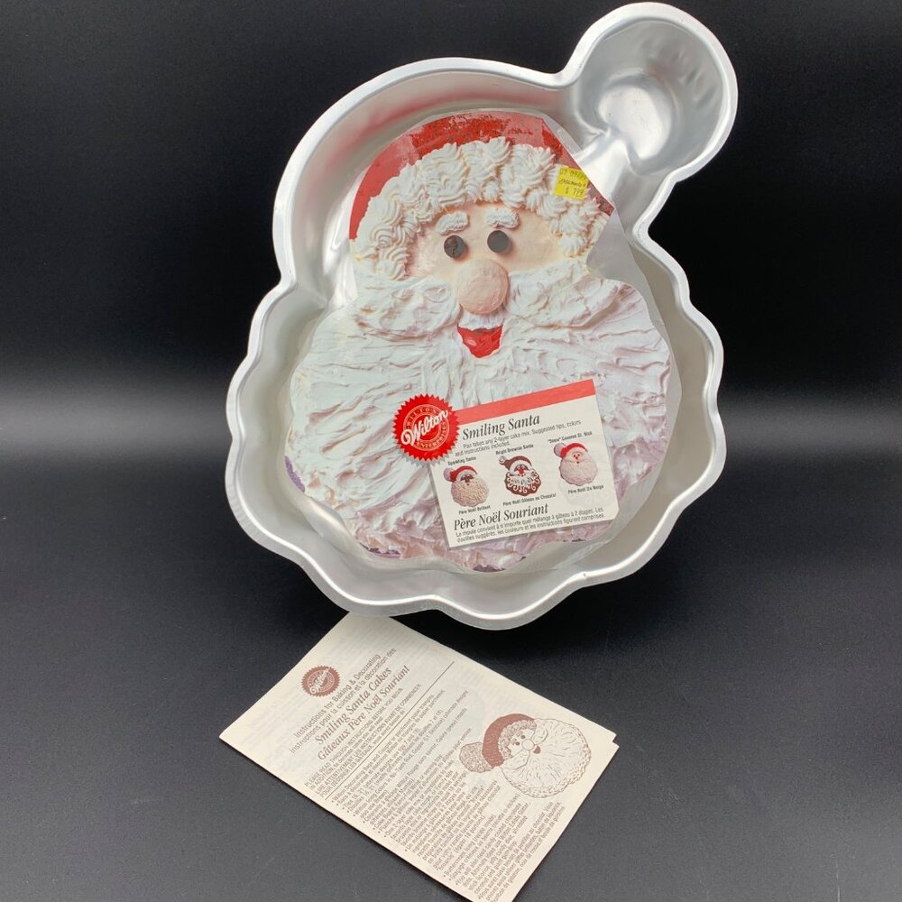 Wilton Santa Cake Pan 2105-3310 Aluminum Christmas Holiday Baking‎ Mold Vtg 1996